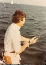 Battling a musky, I'm sure