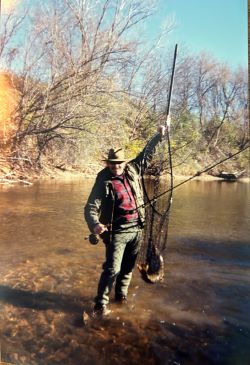 Fly fishing master, Pete Q