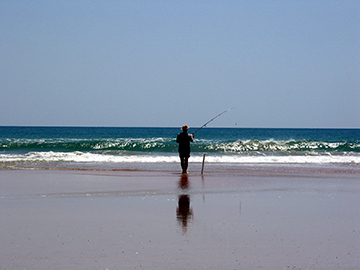 Cool off in the summer surf and the east coast pompano bite!